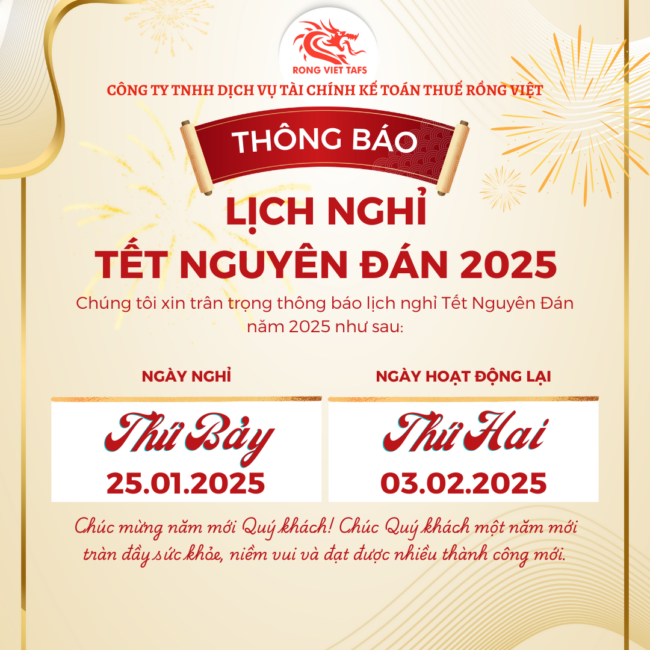 Thông Báo Nghỉ Tết 2025