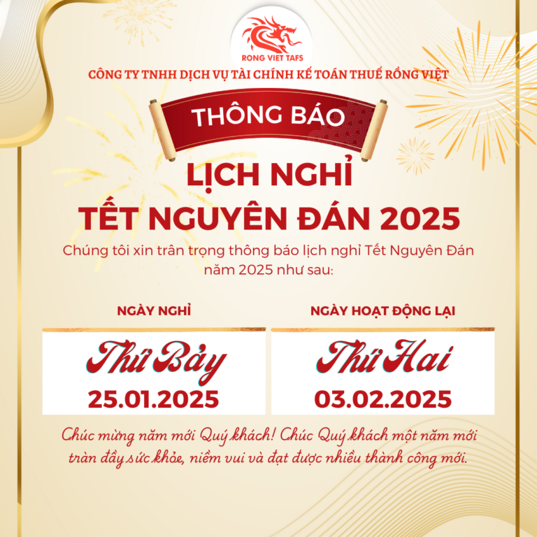 Thông Báo Nghỉ Tết 2025